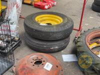 2x 16 inch wheels & tyres 5 sudd