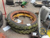 2x 36 inch row crop wheels, 6 studd