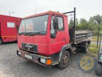 Man tipper lorry 4580cc- 7500kg