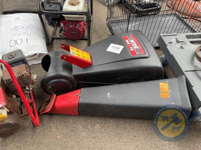 Wood chipper equipment