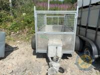 8x4' Trailer with mesh sides & galvanised chassis (key in office) - 2