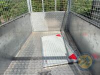8x4' Trailer with mesh sides & galvanised chassis (key in office) - 5