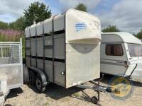 TWJ 10x5 High Roof Livestock Trailer c/w sheep tipper & spare tyre - 3