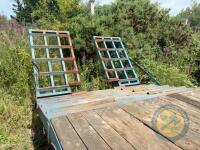 Blue Low Loader c/w brakes & lights, sprung drawbar - 7