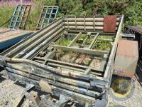 Approx 7x7 6x MOD Trailer, needs floor, Single Axle - 3
