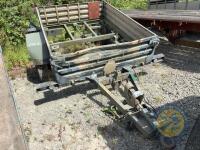 Approx 7x7 6x MOD Trailer, needs floor, Single Axle - 4