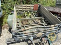Approx 7x7 6x MOD Trailer, needs floor, Single Axle - 5