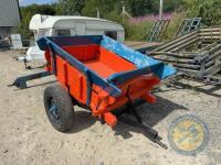 Horse cart made into trailer, hand tipper, reconditioned