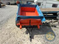 Horse cart made into trailer, hand tipper, reconditioned - 2