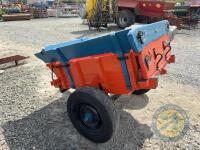 Horse cart made into trailer, hand tipper, reconditioned - 6