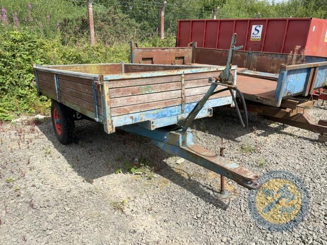 10ft x 6 Steel Floor Trailer, Single axle, Mahogany sides