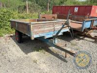 10ft x 6 Steel Floor Trailer, Single axle, Mahogany sides