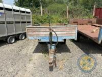 10ft x 6 Steel Floor Trailer, Single axle, Mahogany sides - 2