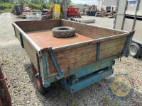 10ft x 6 Steel Floor Trailer, Single axle, Mahogany sides - 7