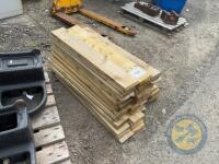Approx 60 wooden fence panles - 2