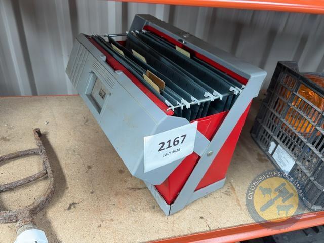 Box file with key