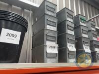 Steel storage bin x4