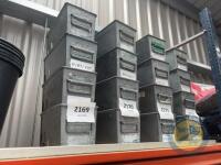 Steel storage bin x4