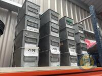Steel storage bin x4