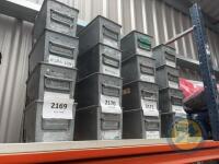 Steel storage bin x4