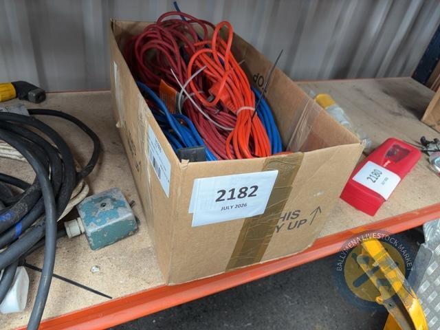 Box of extension leads