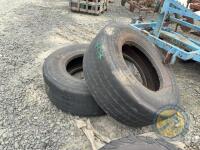 2x super singles 385/65 R22.5 tyres - 2