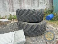 2x 650/65 R38 trelleborg tyres