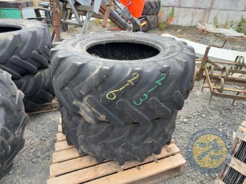 4x JCB D2 miney tyres