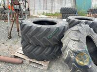 4x JCB D2 miney tyres - 3