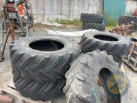 4x JCB D2 miney tyres - 4