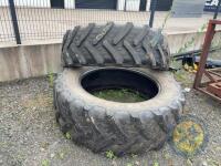 2x 480/70 BKT tyres - 2