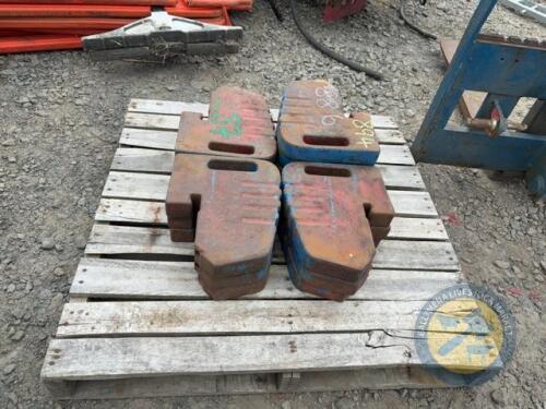 13 original Major Tractor Weights