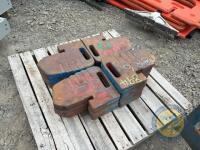 13 original Major Tractor Weights - 2