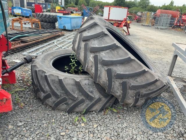 2x 540/65 R38 Michelin Tyres