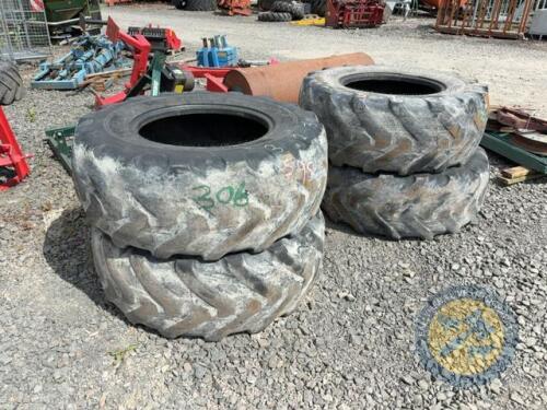 4x 460/70 R24 Handler Tyres