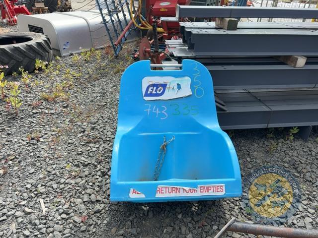 Blue gas bottle trolly