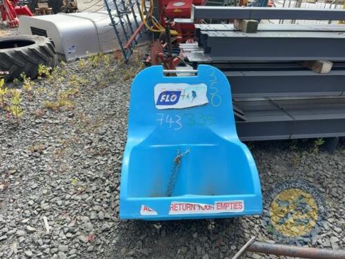 Blue gas bottle trolly