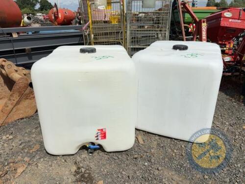 2x IBC water tanks