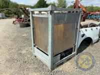 1000 Litre Stainless Steel Tank with forklift attachment