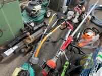 8x strimmers & hedge trimmers