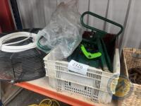 Box with folding sack trolly