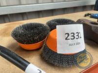 3x 6 inch wire brushes