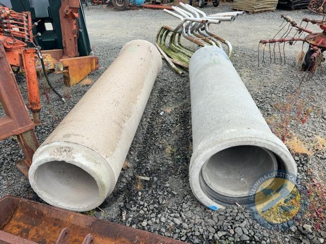 2x 24" x 450 Diameter Concrete Pipes