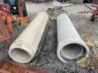 2x 24" x 450 Diameter Concrete Pipes