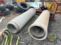 2x 24" x 450 Diameter Concrete Pipes - 3