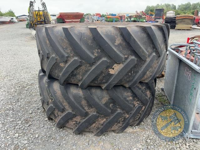 2x 710/70 R42 Michelin Tyres