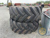 2x 710/70 R42 Michelin Tyres