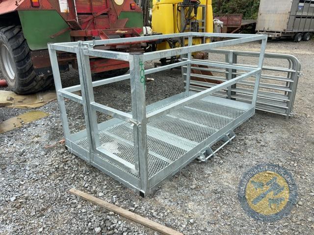 Galvanised man cage