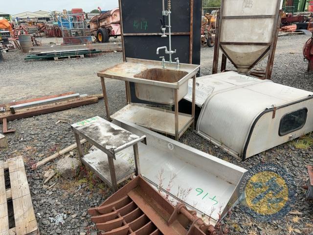 Stainless Steel Sink Table Trolley & Urinal