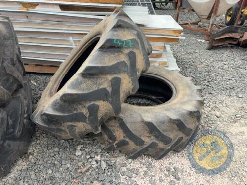 2x 14.9 R24 Tyres